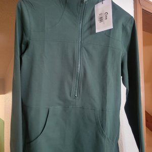 Zyia - Green pocket 1/2 zip pullover Sz. medium